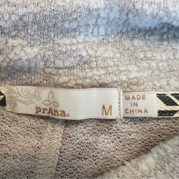 Prana Frieda Slub Knit Funnel Neck Pullover Tunic Sweater Oatmeal Medium - Picture 11 of 15